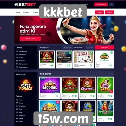 Análise da interface do usuário do site kkkbet